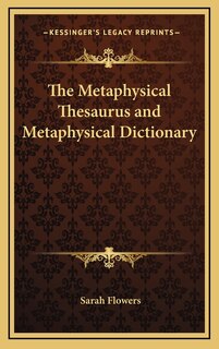 Couverture_The Metaphysical Thesaurus and Metaphysical Dictionary