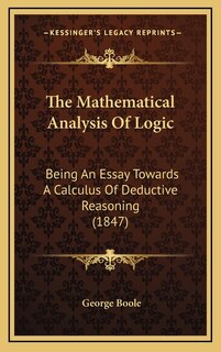 Couverture_The Mathematical Analysis Of Logic