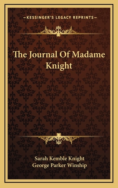 Front cover_The Journal Of Madame Knight