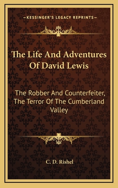 Front cover_The Life And Adventures Of David Lewis