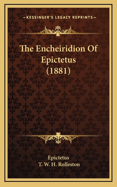 Front cover_The Encheiridion Of Epictetus (1881)
