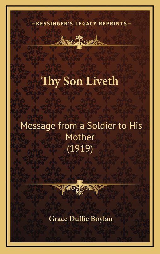 Front cover_Thy Son Liveth