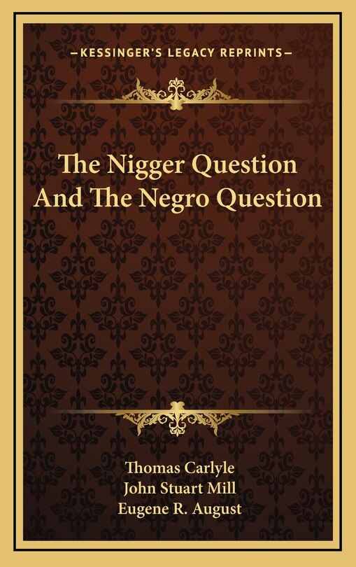 Couverture_The Nigger Question And The Negro Question