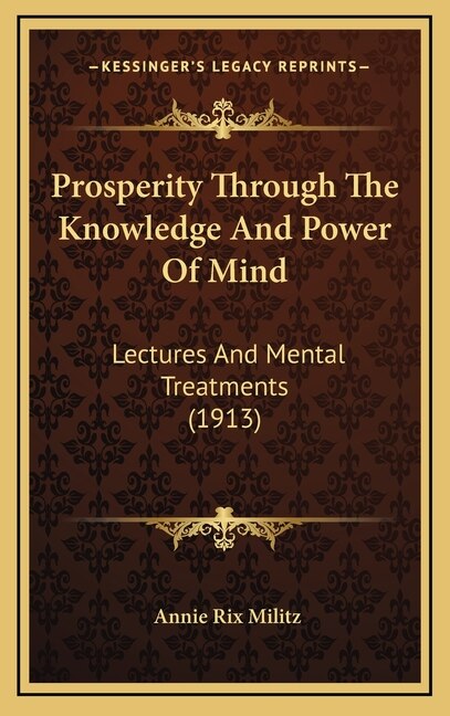 Front cover_Prosperity Through The Knowledge And Power Of Mind