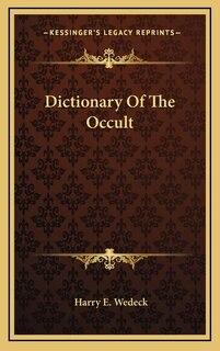 Front cover_Dictionary Of The Occult