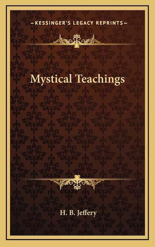 Front cover_Mystical Teachings