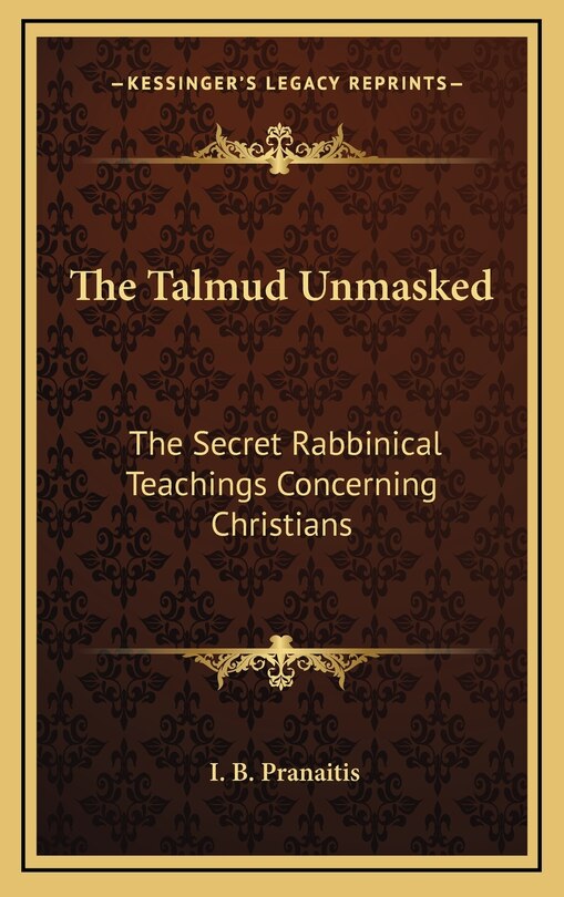 Front cover_The Talmud Unmasked