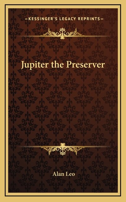 Front cover_Jupiter the Preserver
