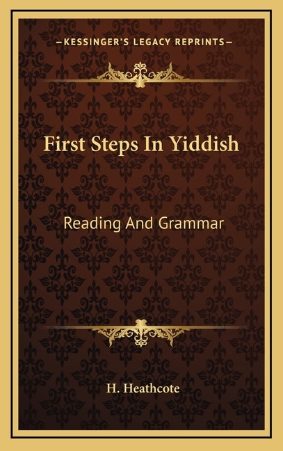 Couverture_First Steps In Yiddish