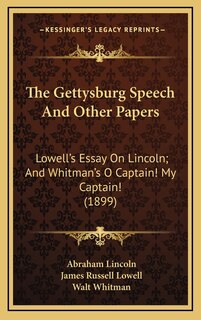 Front cover_The Gettysburg Speech And Other Papers