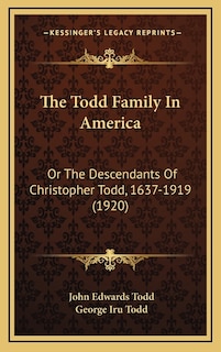 Front cover_The Todd Family In America