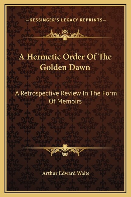 Front cover_A Hermetic Order Of The Golden Dawn