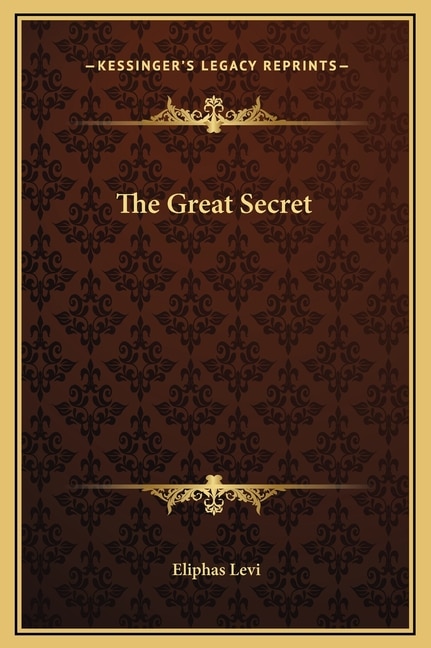 Front cover_The Great Secret