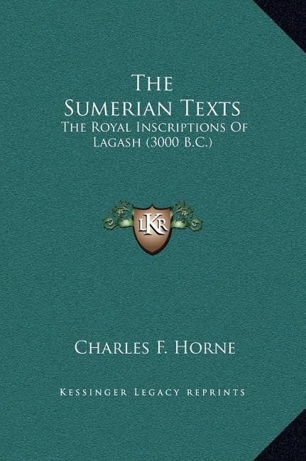 Front cover_The Sumerian Texts