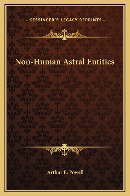 Front cover_Non-Human Astral Entities