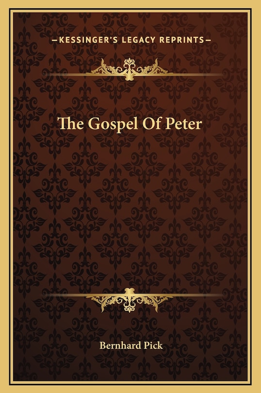 Front cover_The Gospel Of Peter
