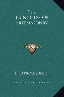 Front cover_The Principles Of Freemasonry
