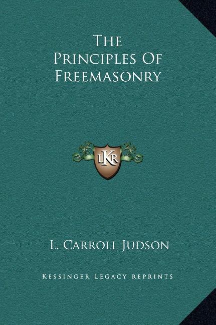 Front cover_The Principles Of Freemasonry