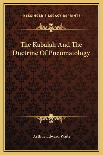 Front cover_The Kabalah And The Doctrine Of Pneumatology