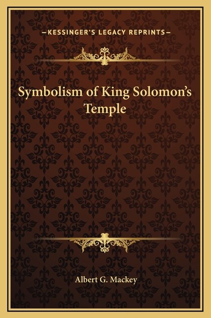 Front cover_Symbolism of King Solomon's Temple
