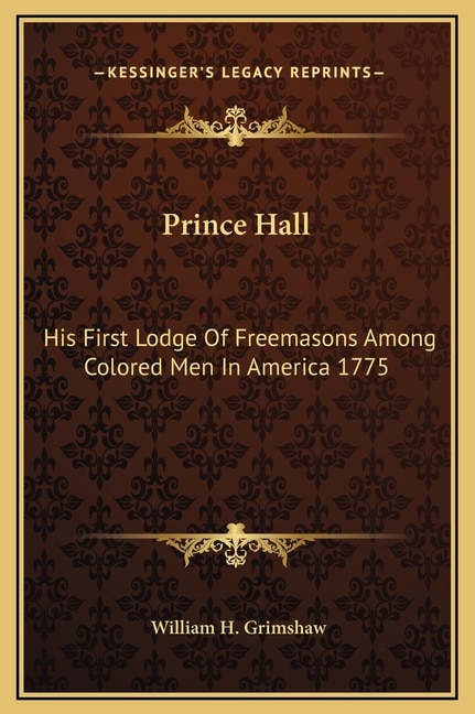 Front cover_Prince Hall