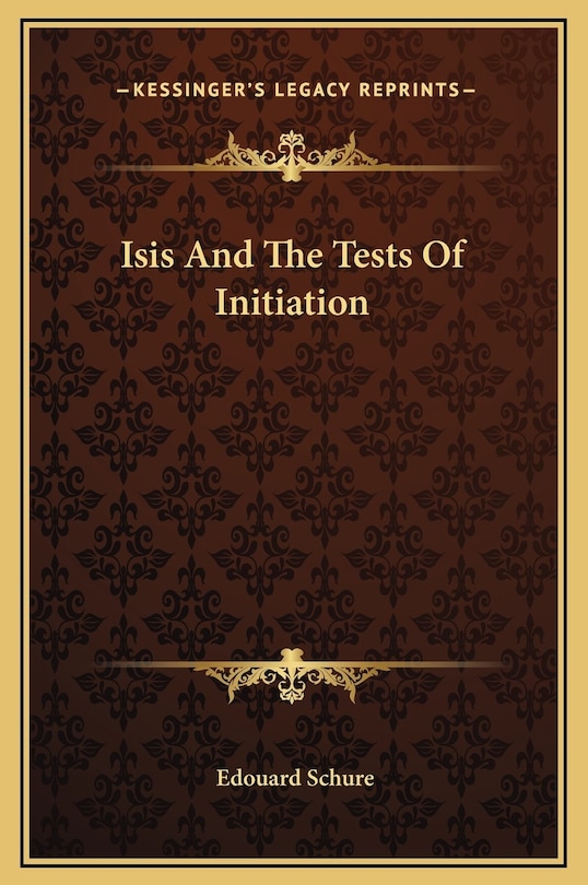 Front cover_Isis And The Tests Of Initiation