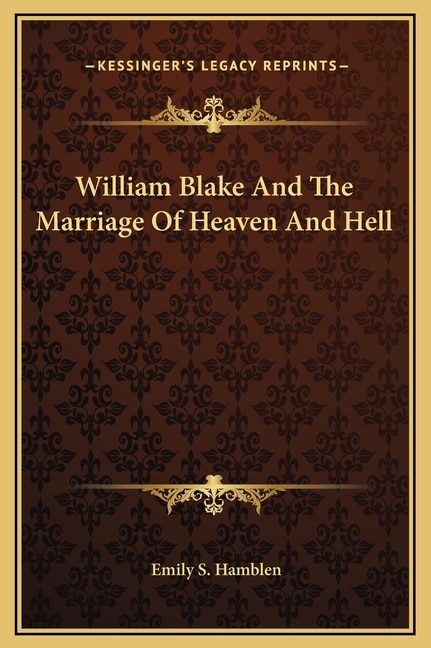 Couverture_William Blake And The Marriage Of Heaven And Hell
