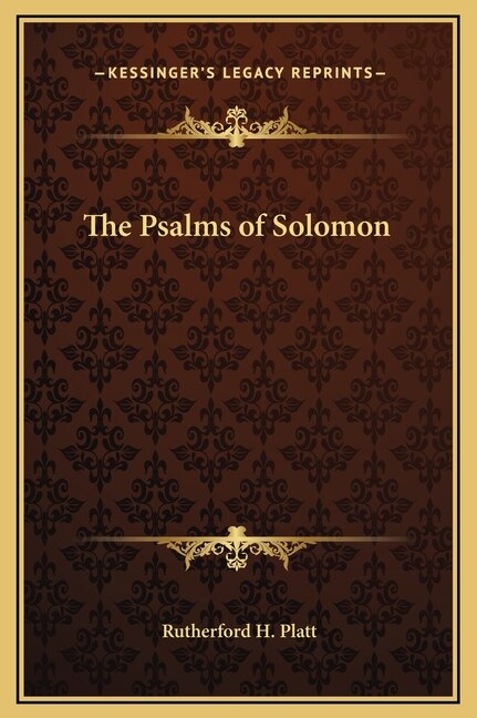 Front cover_The Psalms of Solomon