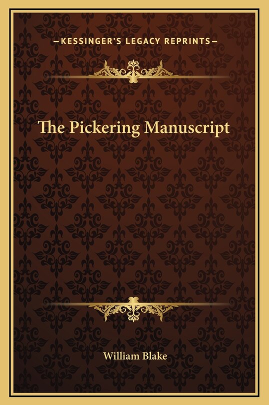 Couverture_The Pickering Manuscript