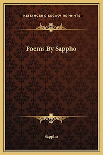 Couverture_Poems By Sappho