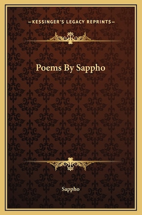 Poems By Sappho