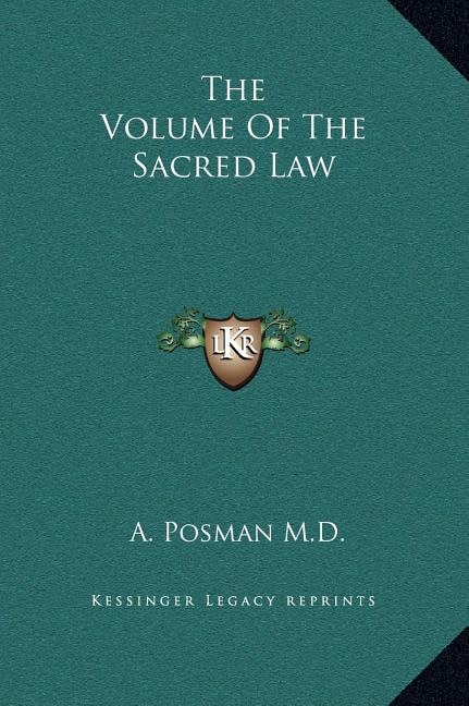 Front cover_The Volume Of The Sacred Law