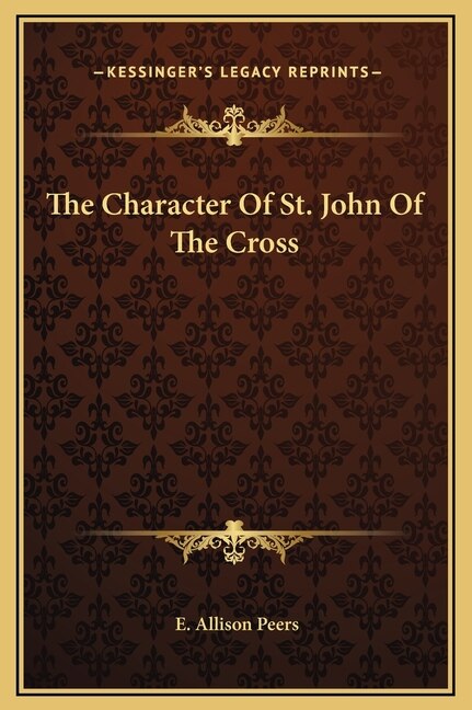 Couverture_The Character Of St. John Of The Cross