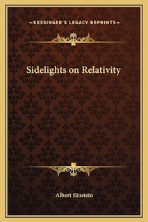 Front cover_Sidelights on Relativity