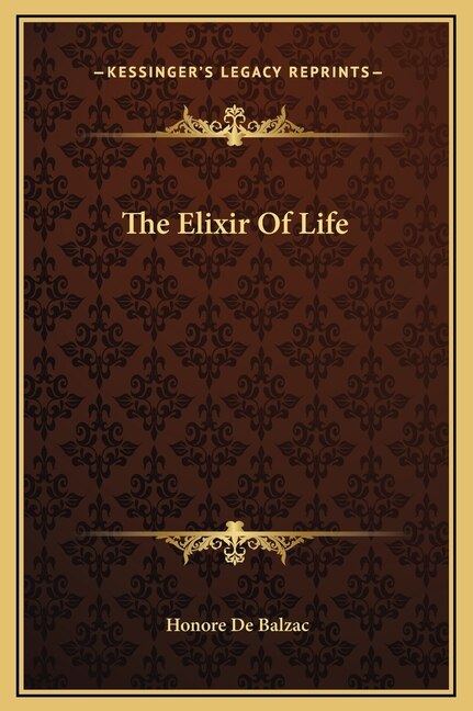 Couverture_The Elixir Of Life