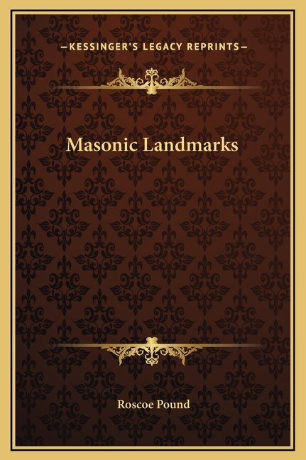 Front cover_Masonic Landmarks