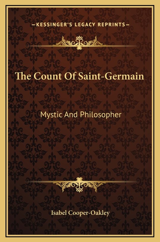Front cover_The Count Of Saint-Germain