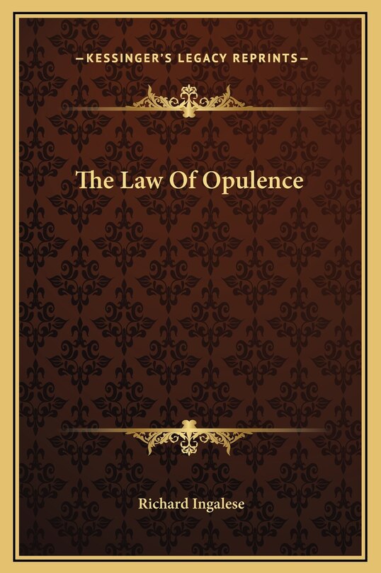 Front cover_The Law Of Opulence