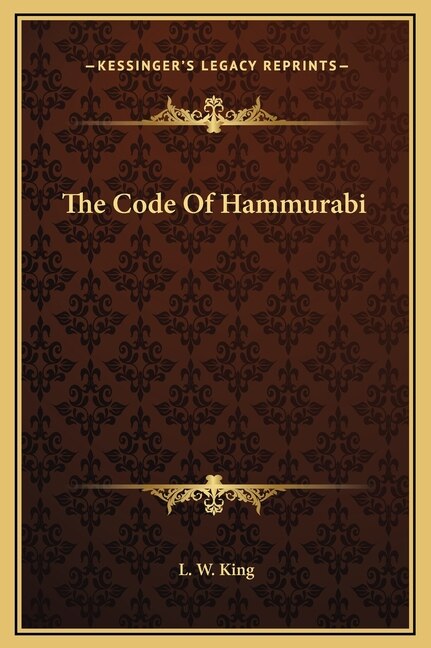 Couverture_The Code Of Hammurabi