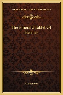 Front cover_The Emerald Tablet Of Hermes