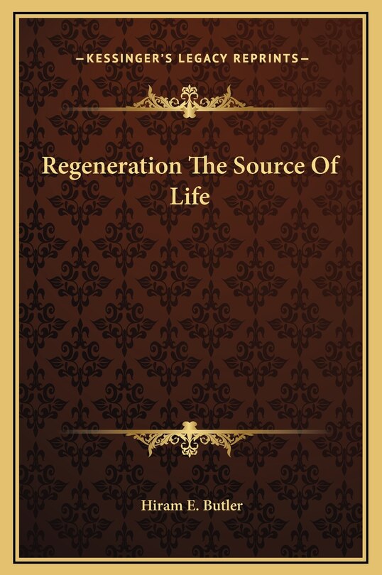 Couverture_Regeneration The Source Of Life