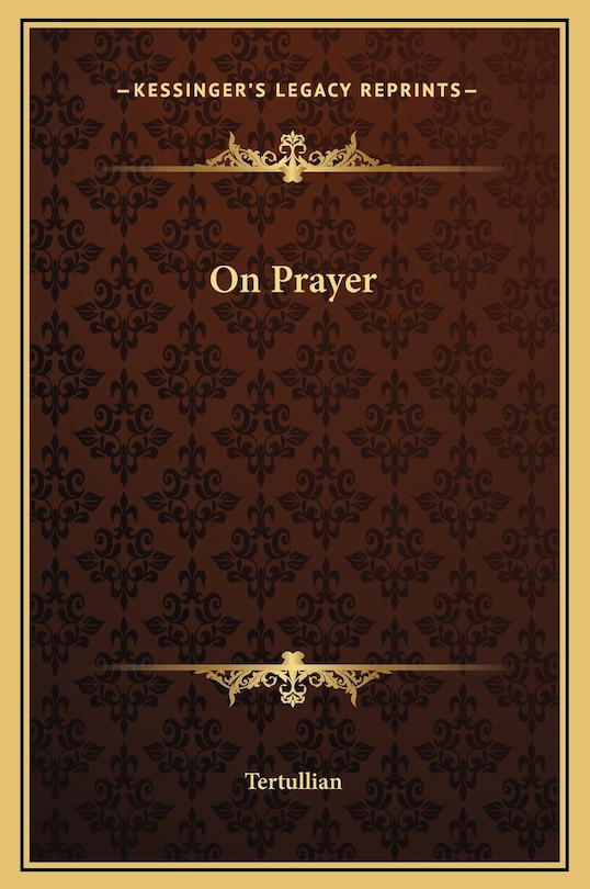 Front cover_On Prayer