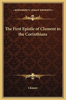 Couverture_The First Epistle of Clement to the Corinthians