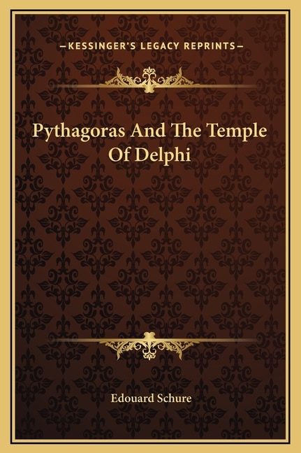 Couverture_Pythagoras And The Temple Of Delphi