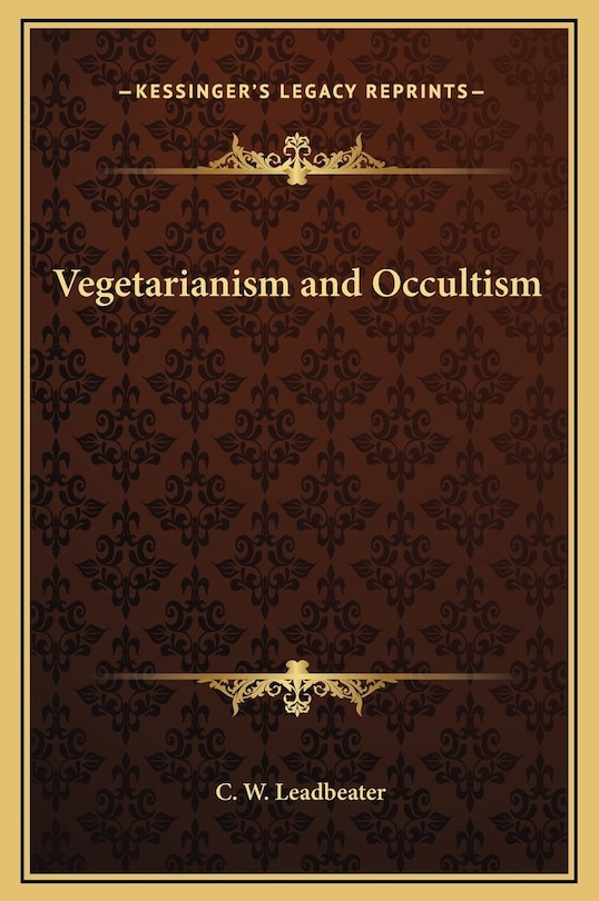 Front cover_Vegetarianism and Occultism