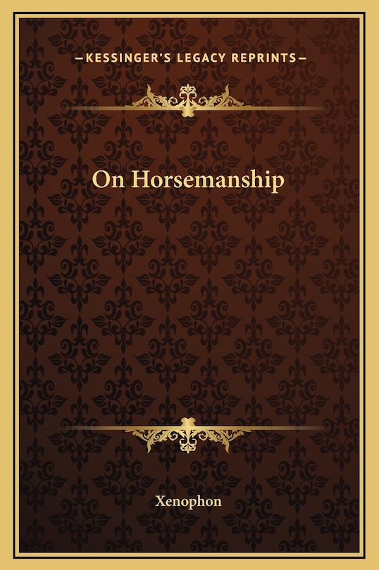 Front cover_On Horsemanship