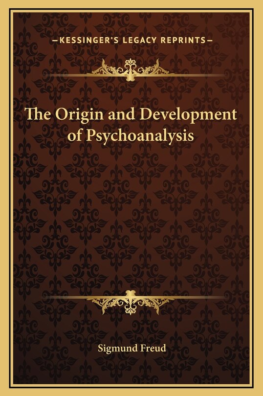 Couverture_The Origin and Development of Psychoanalysis