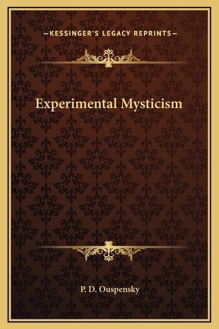 Front cover_Experimental Mysticism