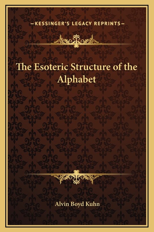 Front cover_The Esoteric Structure of the Alphabet