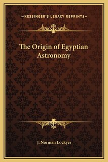 Front cover_The Origin of Egyptian Astronomy